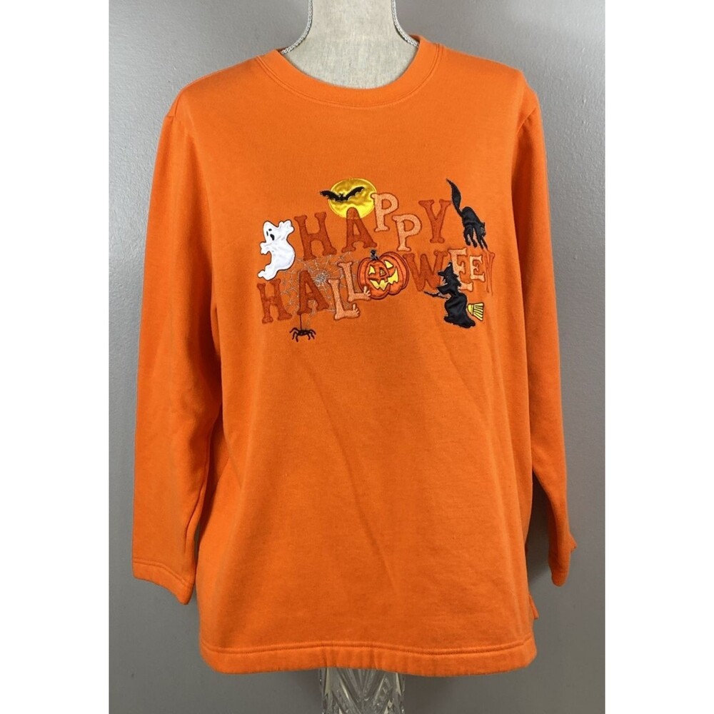 Vintage Holiday Editions Halloween Women’s Pullover Sweatshirt Size 1X